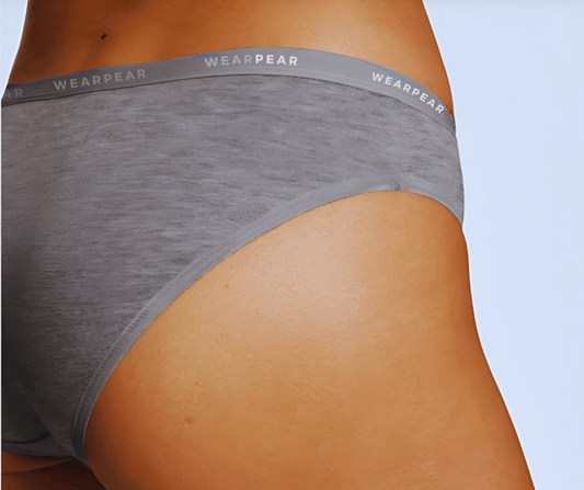 Supima® Cotton Bikini Heather Grey - WearPear